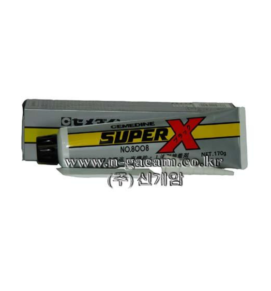 탄력성 접착제 (아크릴계) SUPER-X(흑색), 170g