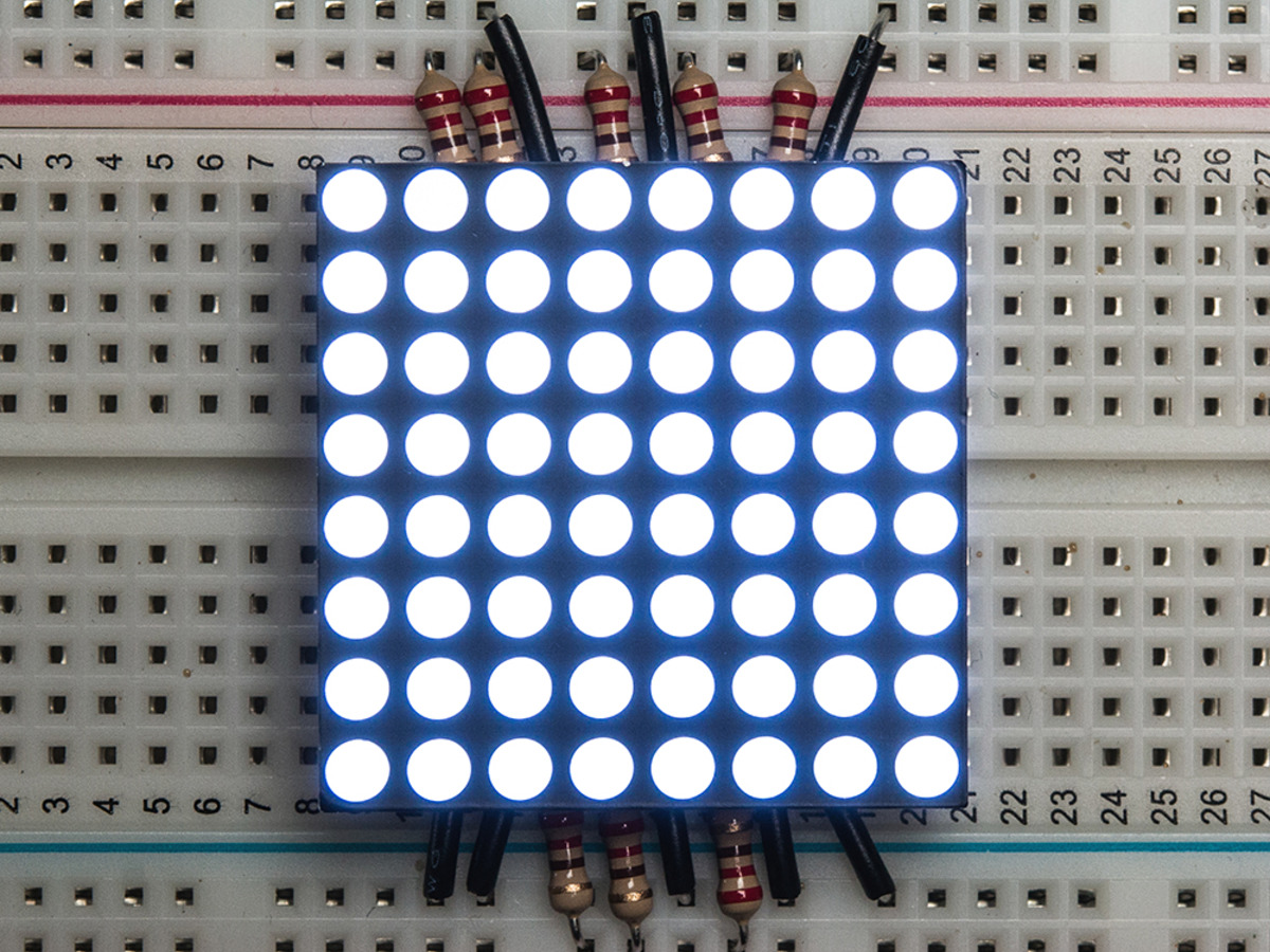 Small 1.2 8x8 Ultra Bright White LED Matrix [KWM-30881CWB]