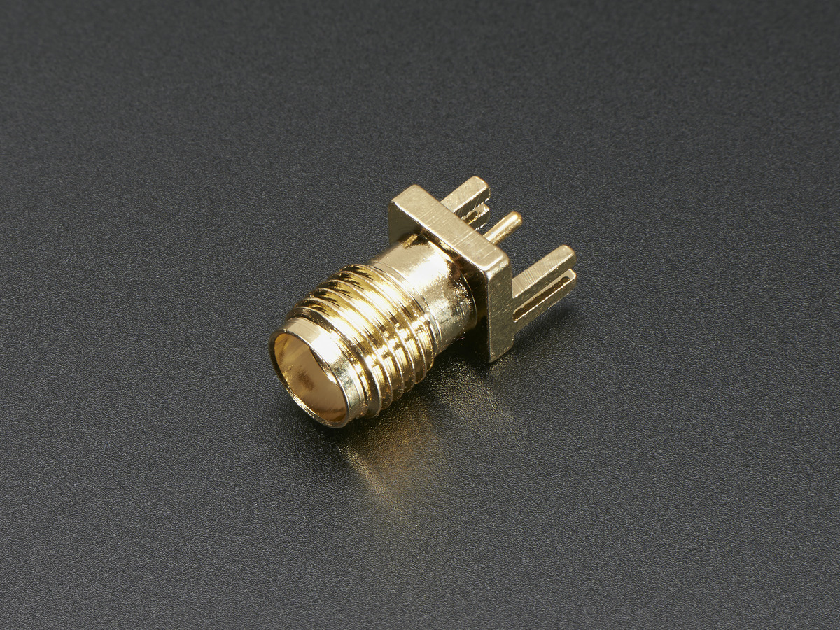Edge-Launch SMA Connector for 0.8mm / 0.031 Slim PCBs