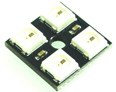 아두이노 라즈베리파이 WS2812 2*2 4 RGB LED Driver Module ( 2*2 4개의 5050 RGB LED 모듈 )