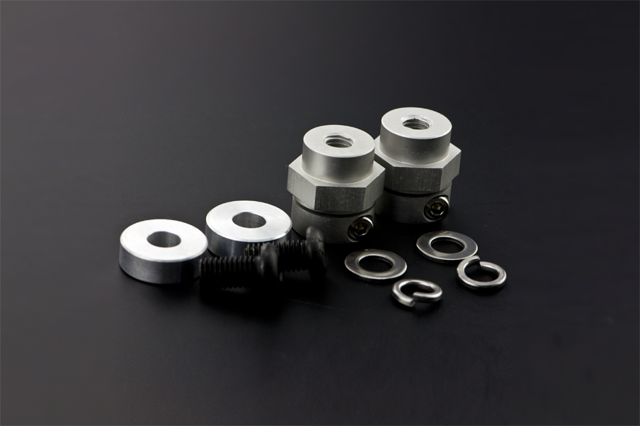 DFROBOT 5mm Rubber Wheel Coupling Kit (Pair) [FIT0387] ( 5파이 루버 휠 카플링 키트 )