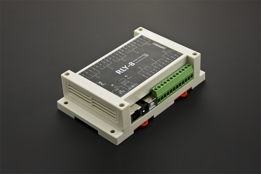 DFROBOT 8 Channel Ethernet Relay Controller (Support PoE and USB) [DFR0289] ( 8채널 네크워크 릴레이 컨트롤러 USB 인터페이스 )