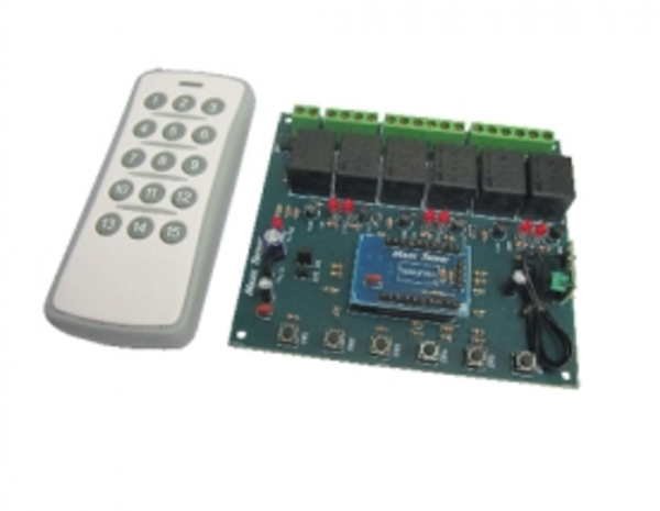 MX117, RF REMOTE CONTROL 6 CHANNEL, 6채널 리모트 컨트롤, 원격제어, 리모콘